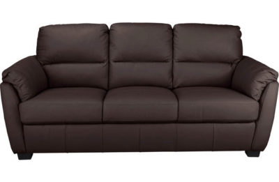 Collection Trieste Large Leather Sofa - Chocolate